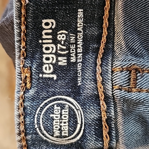 Wonder Nation Girls Dark-washed Jeggings - Picture 5 of 7